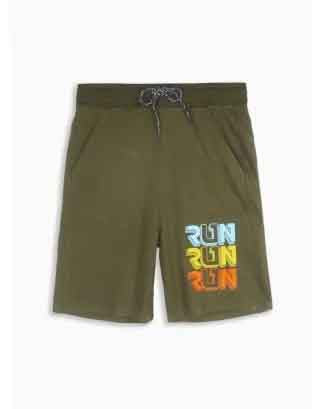 Mens French Terry Shorts | Olive Green