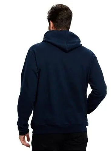 Mens Hooded Fleece Sweatshirt Navy