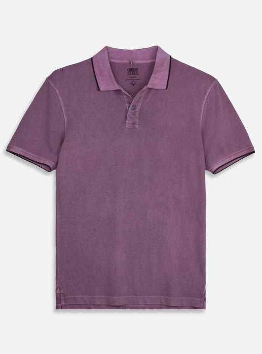 Mens Short Sleeve Dusty Pink Polo