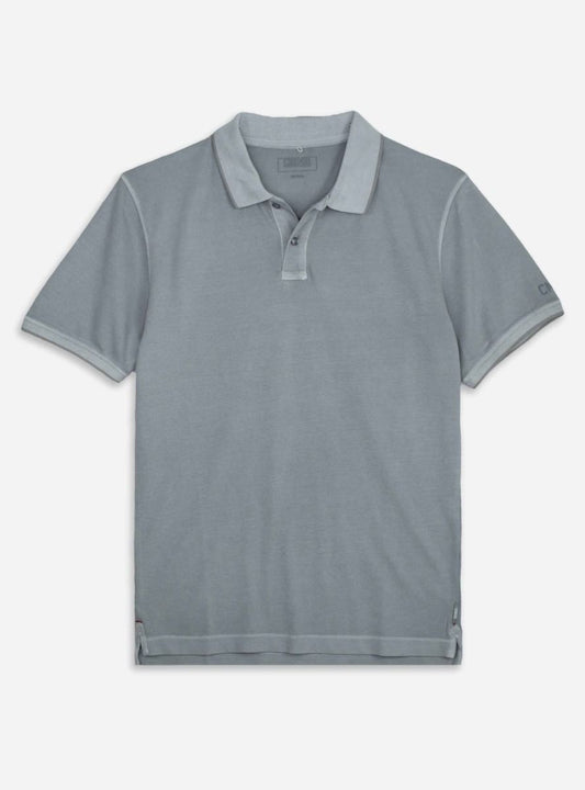 Mens Short Sleeve Steel Grey Polo