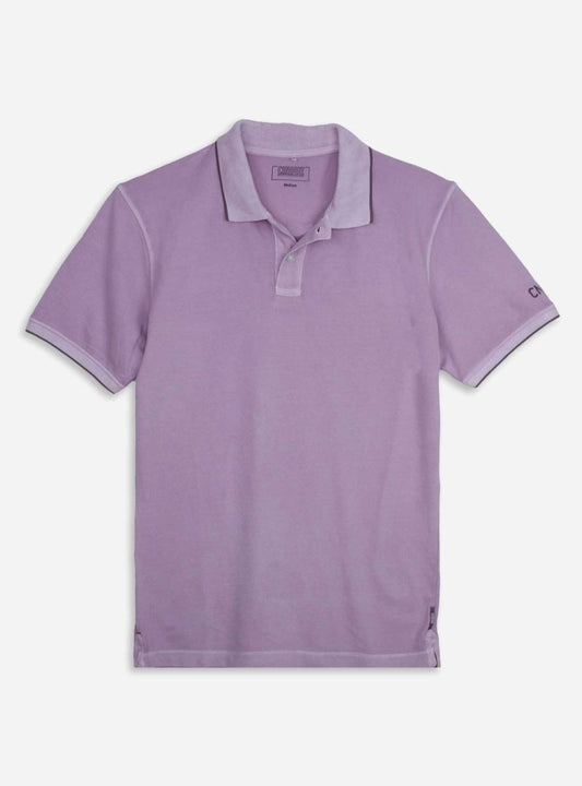 Mens Short Sleeve Lavender Polo