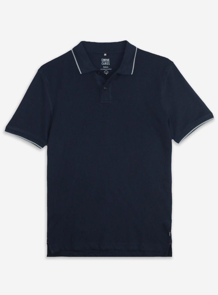 Mens Short Sleeve Navy Polo