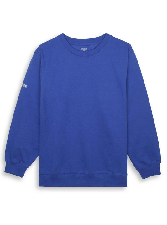 Men Pullover Fleece Royal Blue Sweatshirt