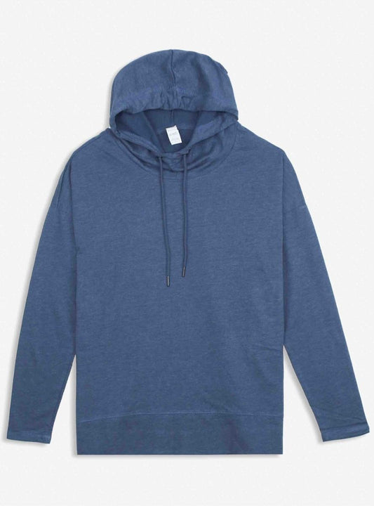 Mens Hooded T Shirt Navy