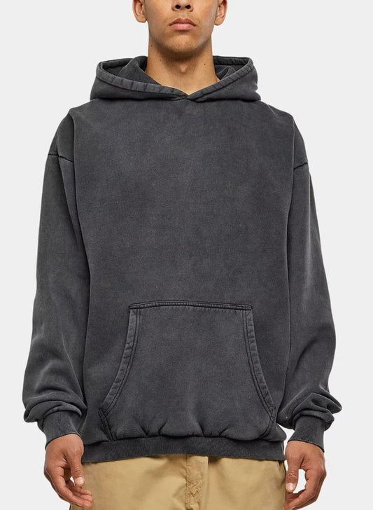 Mens Hooded Fleece Sweatshirt | Stone