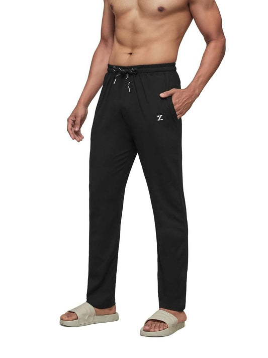 Mens Cotton Modal Black Track Pant