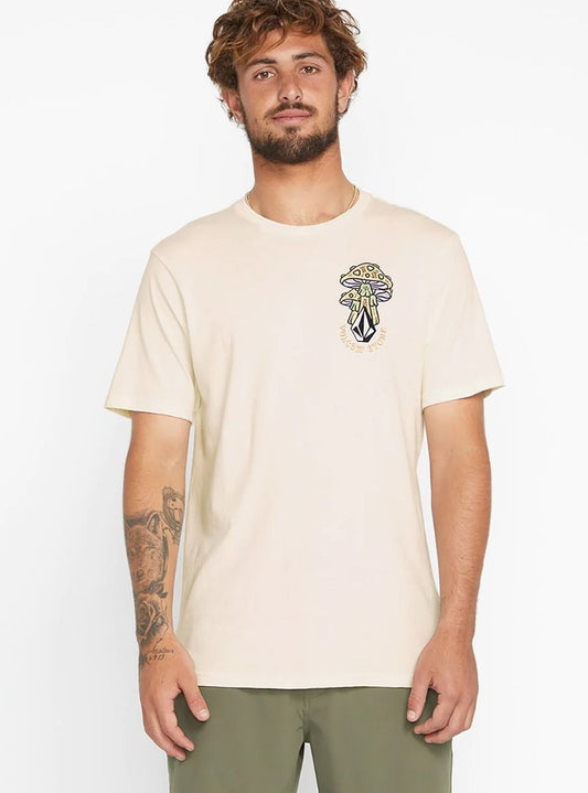 Mens Off White Mushroom Print T Shirt