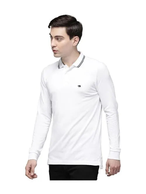 The Bear House White Long Sleeve Polo T-Shirt