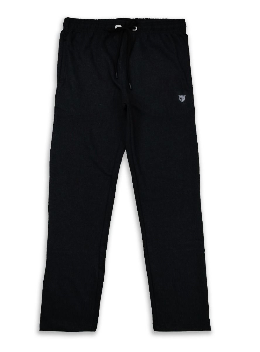 Mens French Terry Black Track Pant