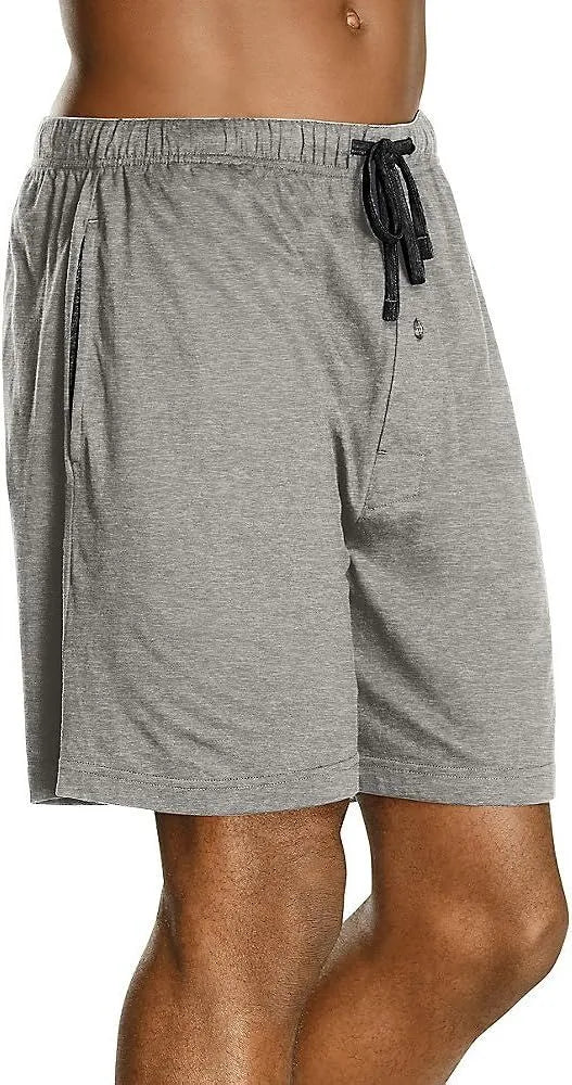 Mens Drawstring Sleep Shorts With Pockets