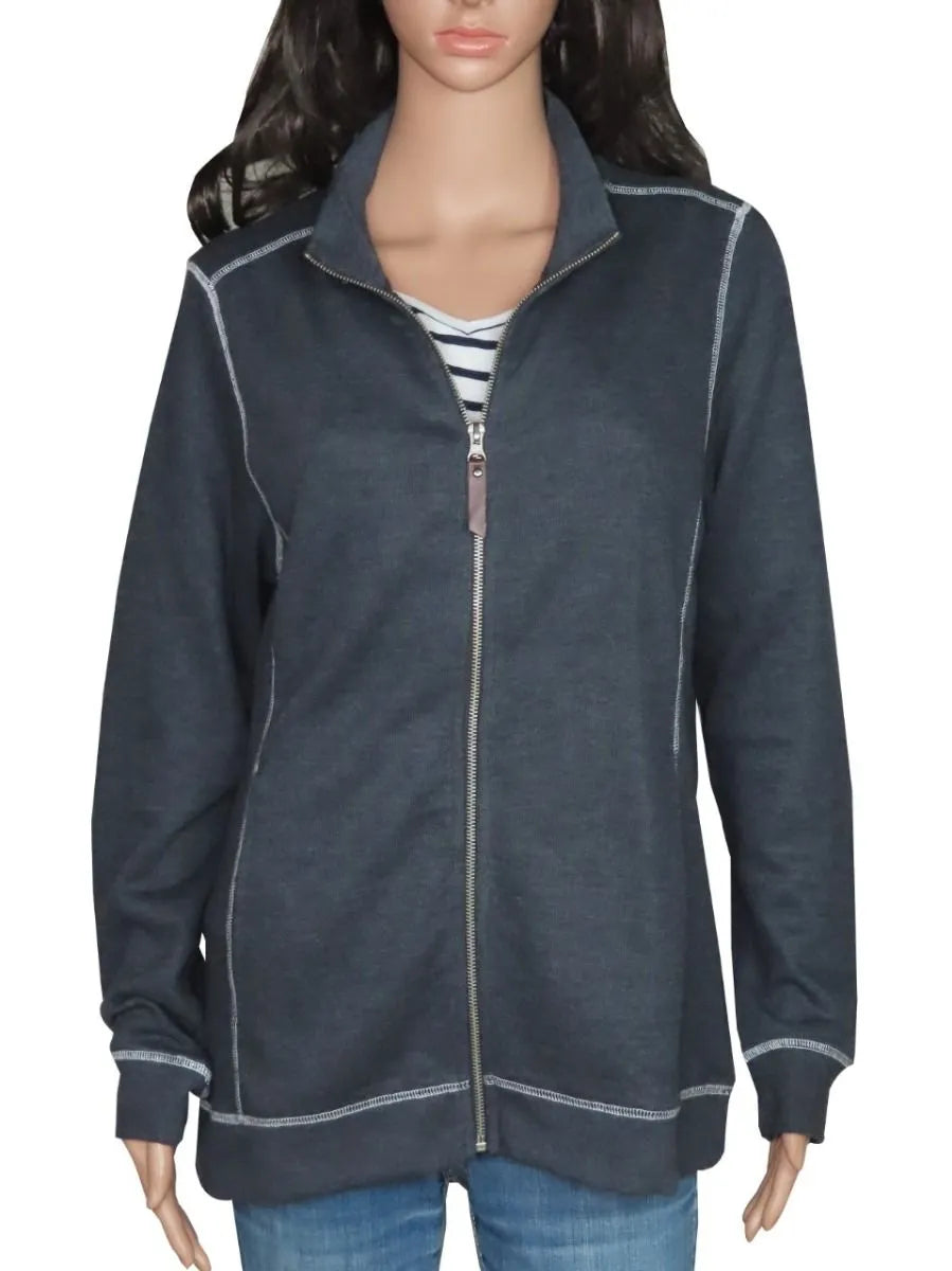 Ladies Fleece Fullzipper Sweatshirt Oversized