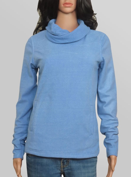 Ladies Cowl Neck Pullover Sweatshirt