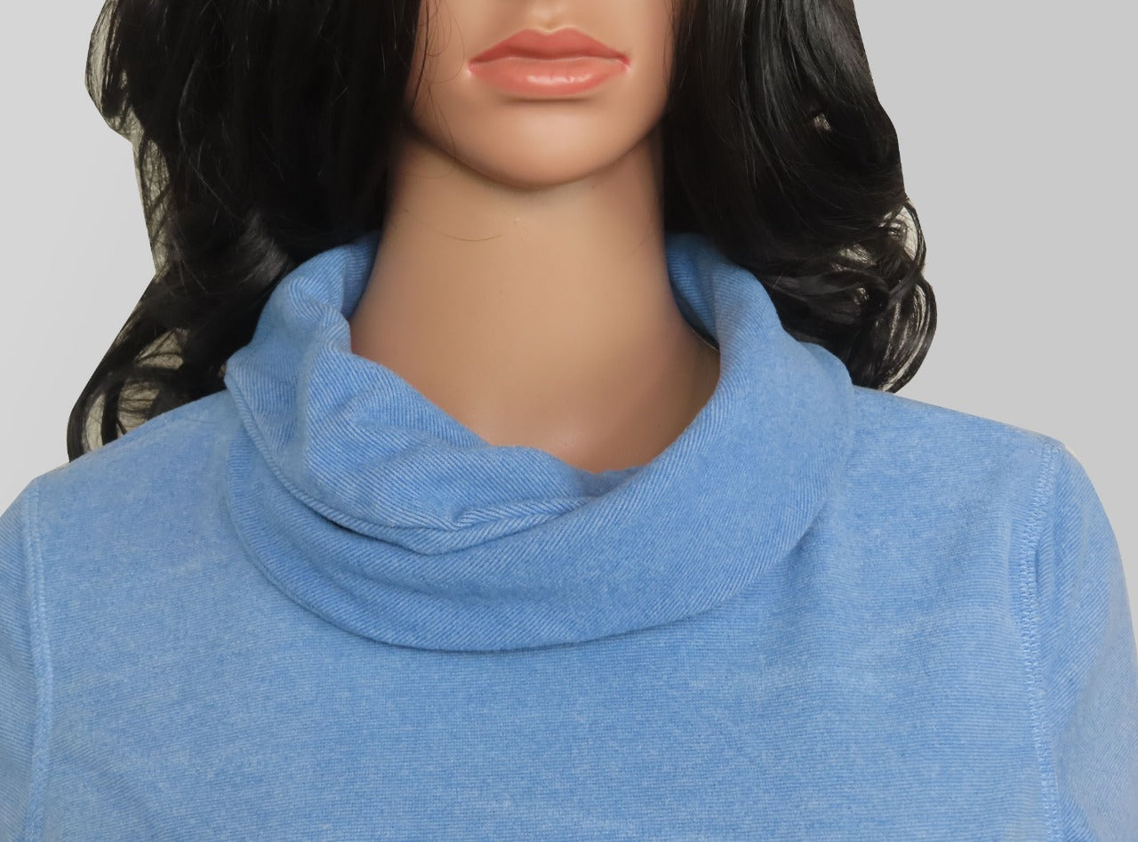 Ladies Cowl Neck Pullover Sweatshirt