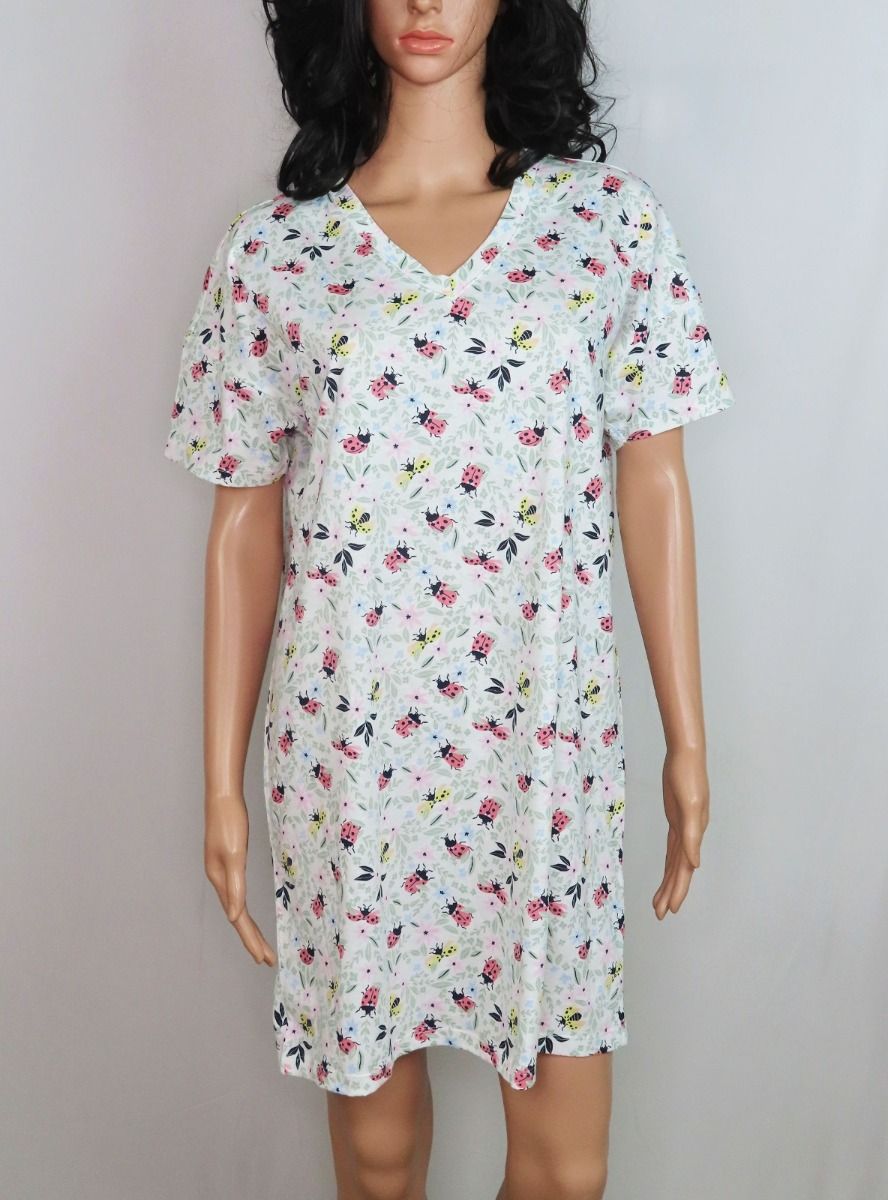 Ladies Printed Nightshirt Aop