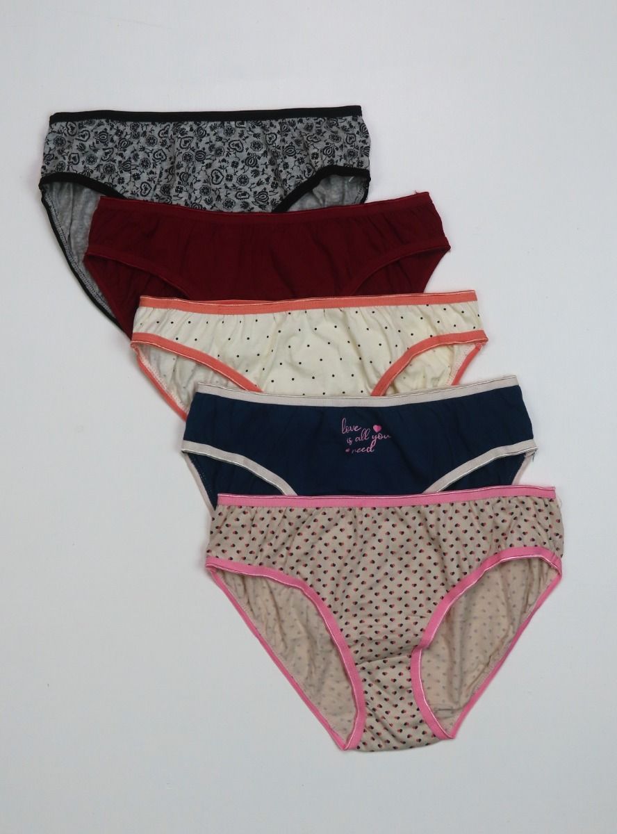 Ladies 5 Pack Bikini Briefs