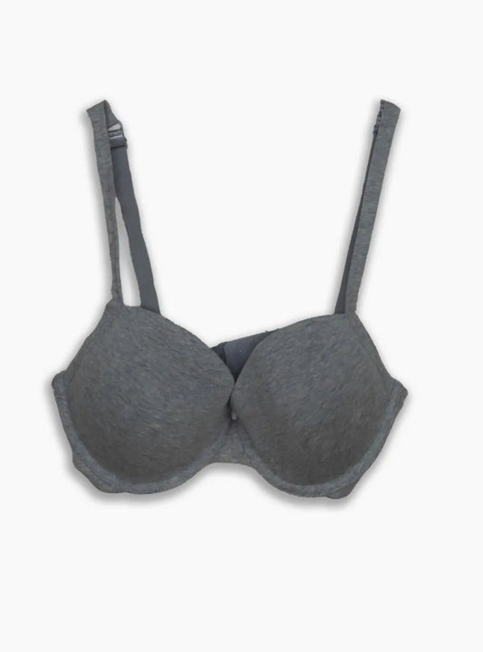 Ladies Stretch Padded Bra | Grey Melange