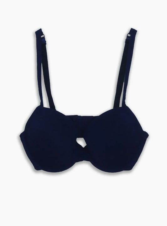 Ladies Stretch Padded Navy Bra