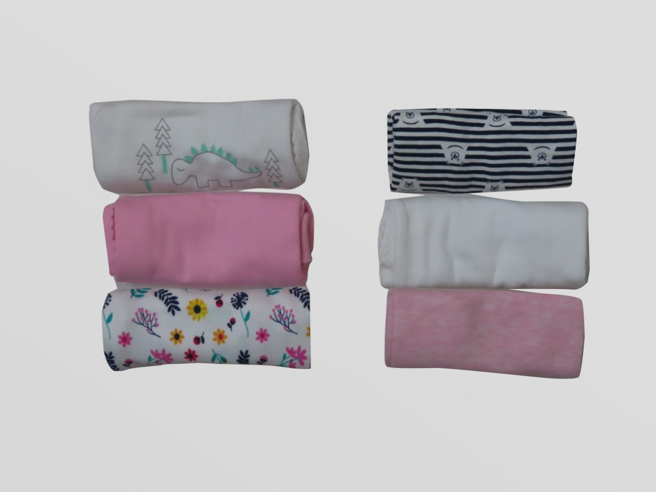 Baby Girls 3 Pc Pack Vests